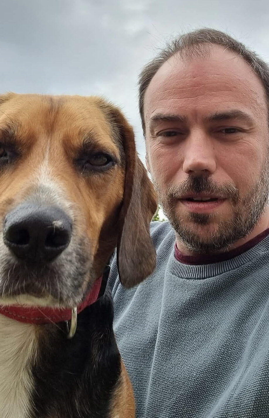 Christophe, bénévole terrain chien chez Sans Collier